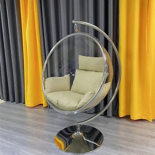 MMOOKA Bubble Chair Transparent Glider Single Cradle Chairs Indoor Balcony Lazy Hanging Basket Swing Rocking Chair Outdoor Egg Chairs