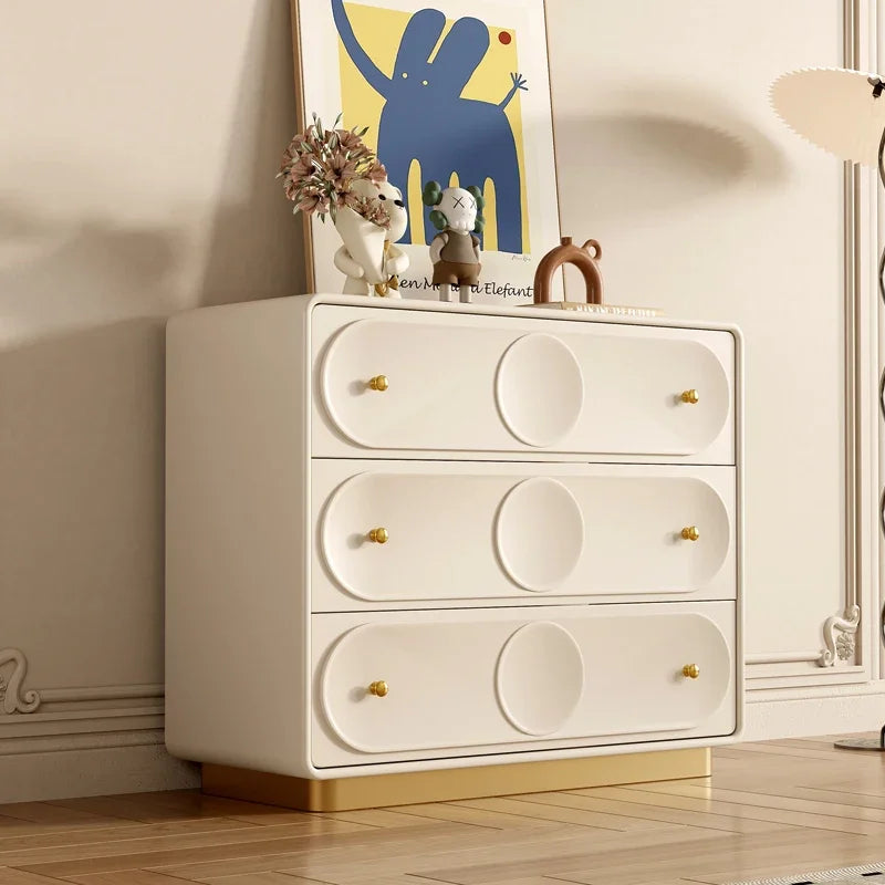 MMOOKA Light Luxury Solid Wood Sanwu Chest of Six Drawers Bedroom Storage Integrated Multifunctional Modern Minimalist