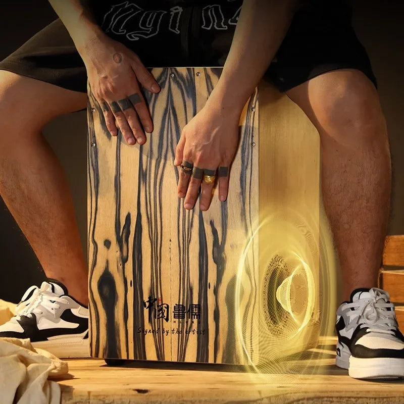 ANTNX Solid Wood Cajon Box Drum Professional Hand Drums Portable Beginner Tambourine Meditation Sounds Fantastic Musical Instrument ANTNX.COM