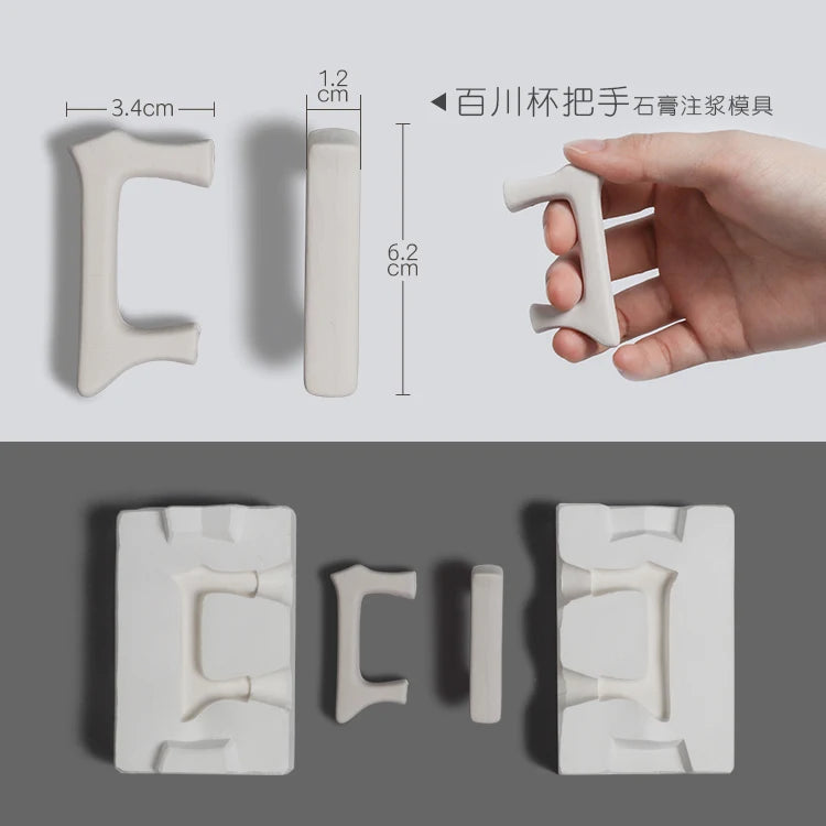 Pottery Clay Ceramic Coffee Cups, Handle Shaper Tools, Plaster Gypsum Mold Moulds, Handmade Craft Supplies, Different Kinds