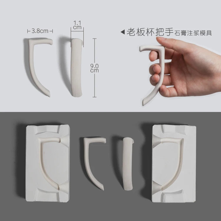 Pottery Clay Ceramic Coffee Cups, Handle Shaper Tools, Plaster Gypsum Mold Moulds, Handmade Craft Supplies, Different Kinds