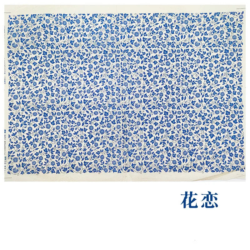 MMOOKA 1PCS New Pottery Ceramics Clay Transfer Paper Glaze Underglaze Flower Paper Jingdezhen Blue and White Porcelain Decal PaperMMOOKA.COM