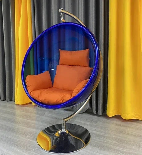 MMOOKA Bubble Chair Transparent Glider Single Cradle Chairs Indoor Balcony Lazy Hanging Basket Swing Rocking Chair Outdoor Egg Chairs