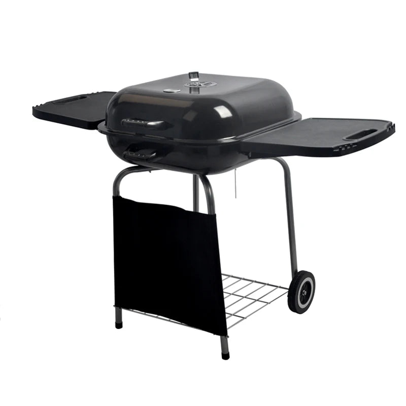SEJR Outdoor 22 inch Black Porcelain Portable Charcoal Grill BBQ Barbecue