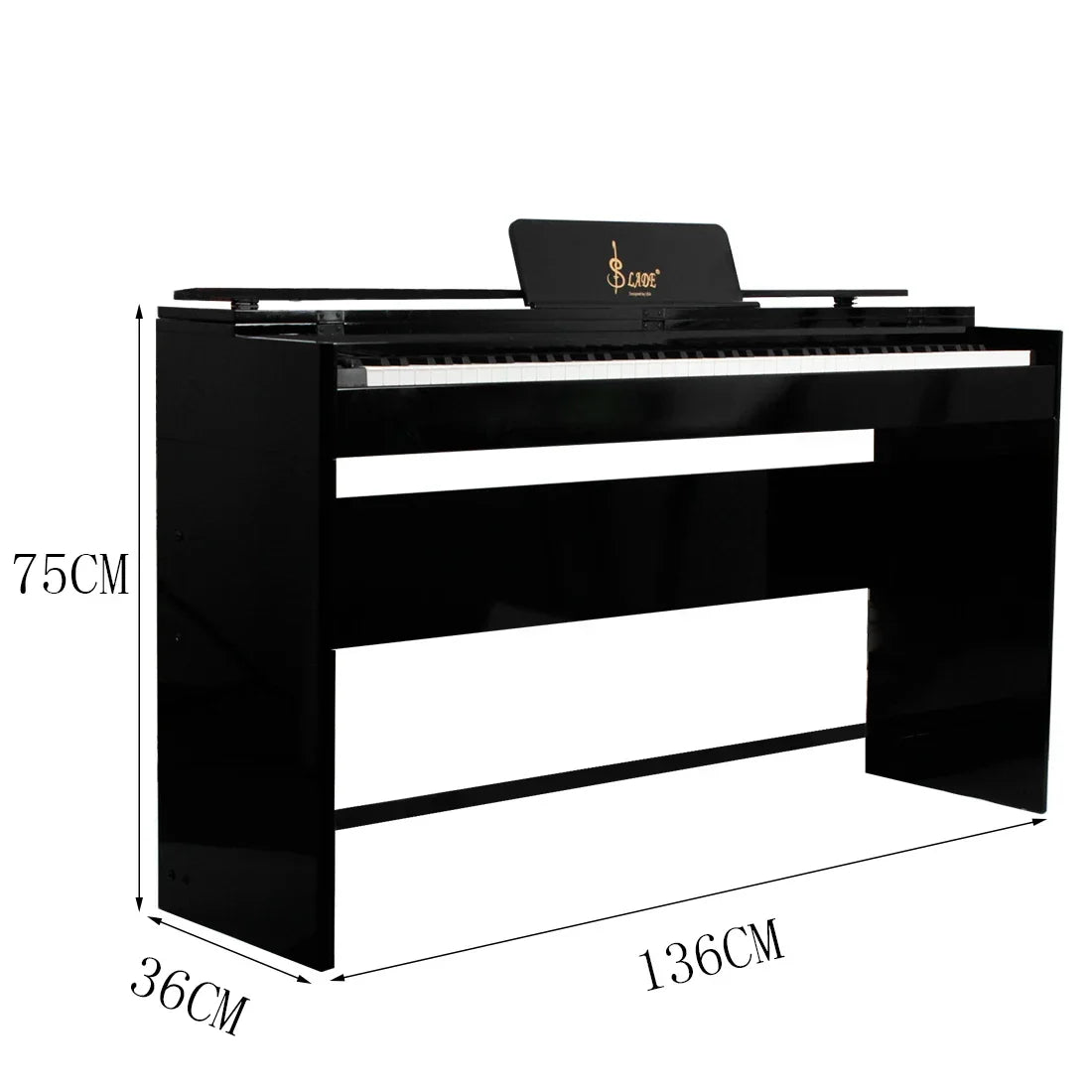 SLADE 88 Keys Upright Piano Digital Electronic Piano Weighted Keyboard Professional Keyboard Instrument for Beginner Practice