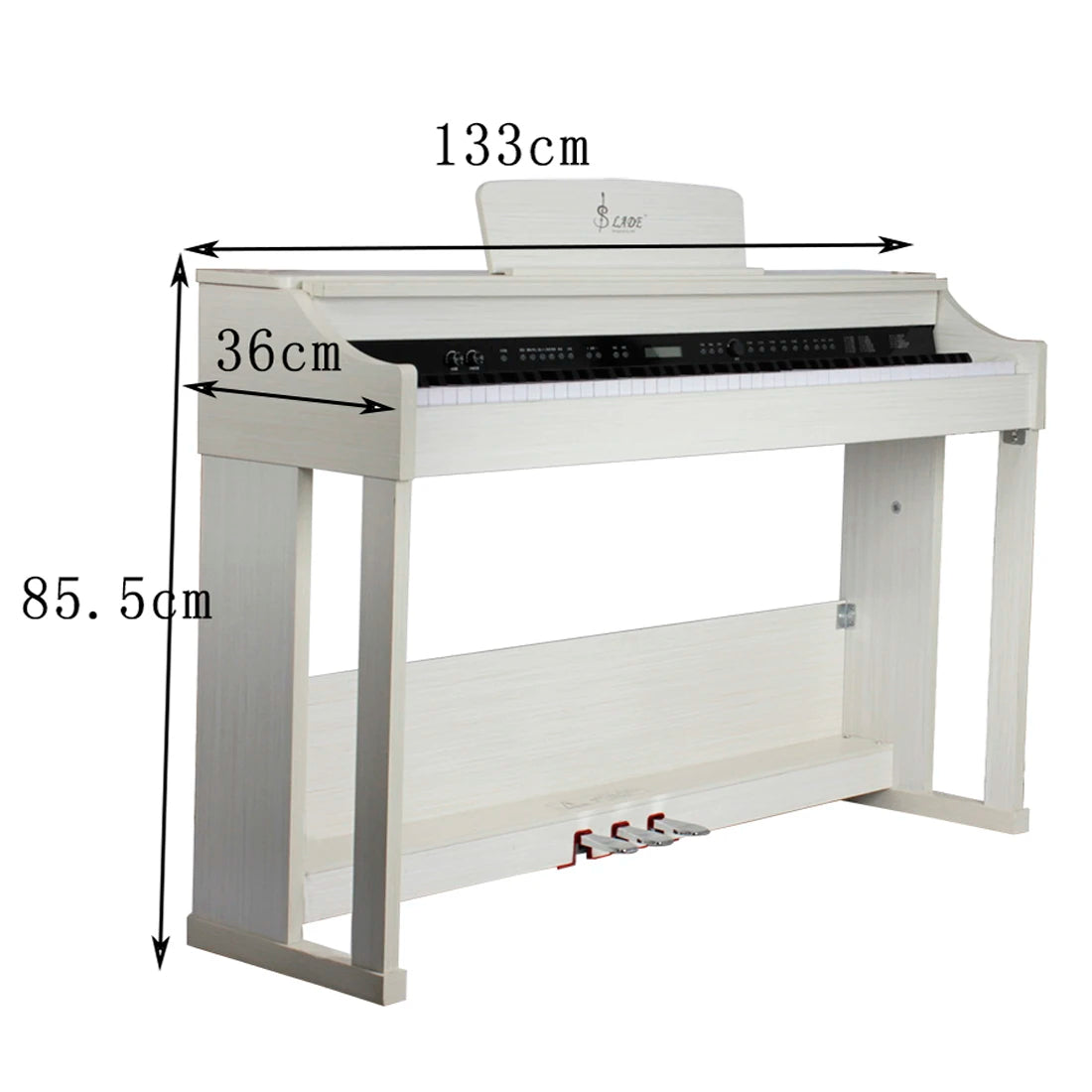 SLADE 88 Keys Upright Piano Professional Digital Electronic Wood color Piano Weighted Keyboard Instrument with Piano Bench
