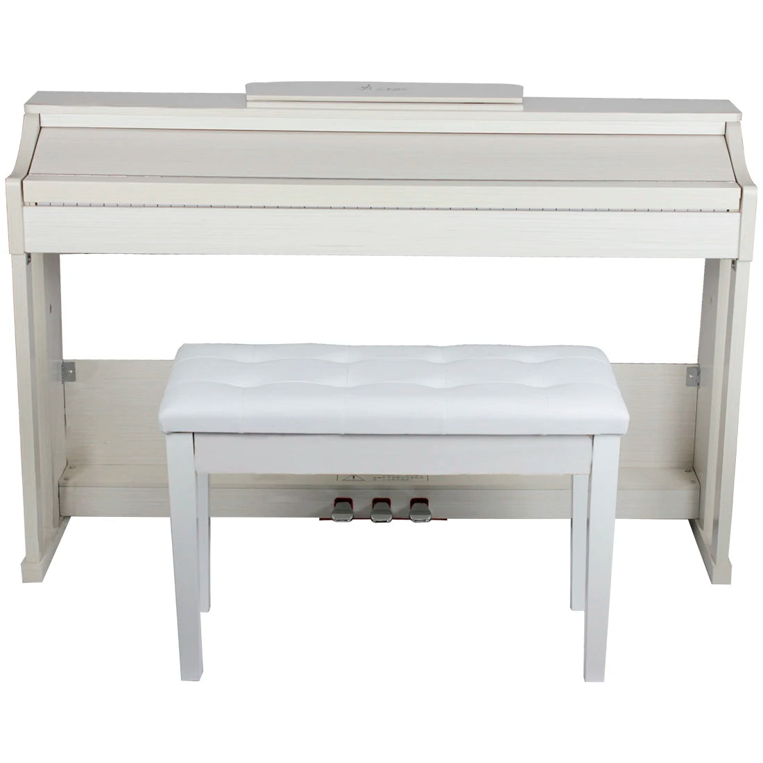 SLADE 88 Keys Upright Piano Professional Digital Electronic Wood color Piano Weighted Keyboard Instrument with Piano Bench