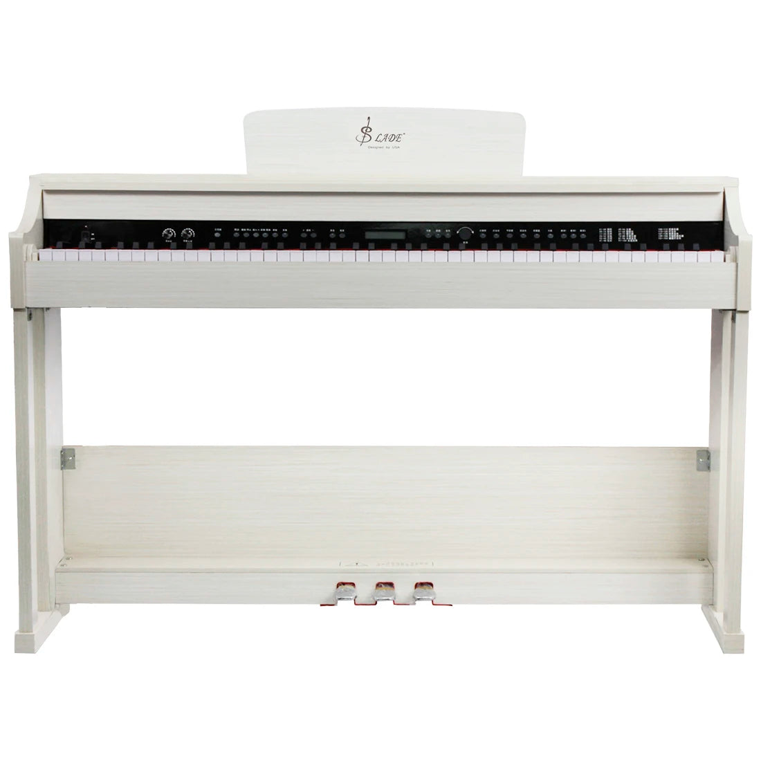 SLADE 88 Keys Upright Piano Professional Digital Electronic Wood color Piano Weighted Keyboard Instrument with Piano Bench