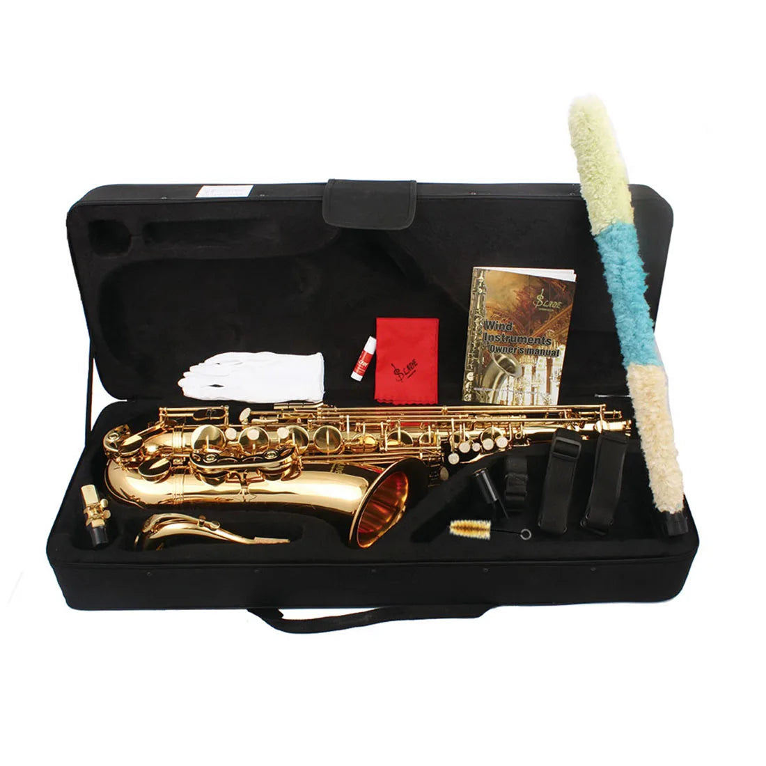 SLADE Professional Bb Tenor Saxophone Brass High Quality Saxophone Music Instrument Tenor Sax with Case Reeds Bracket Parts