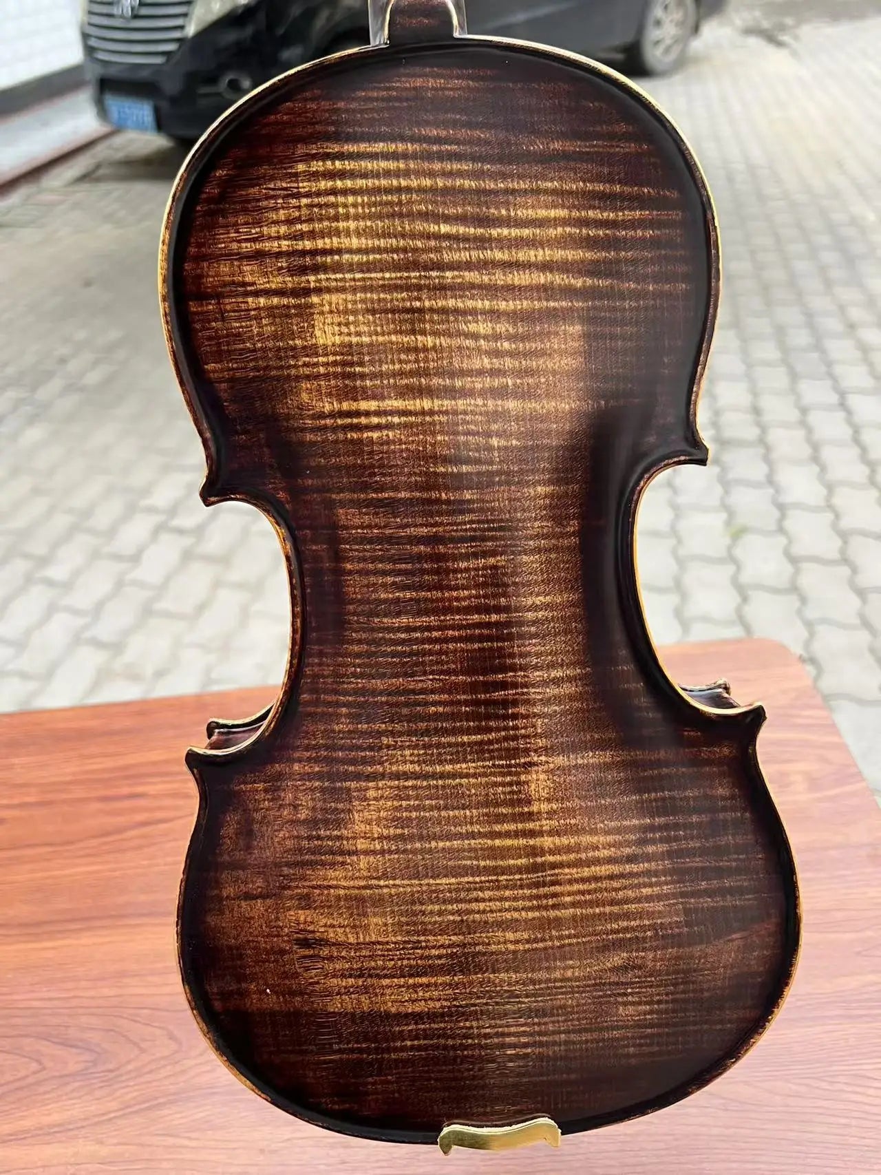SONG Professional 4/4 Violin For Concert,Flames Maple wood Whole back #15970