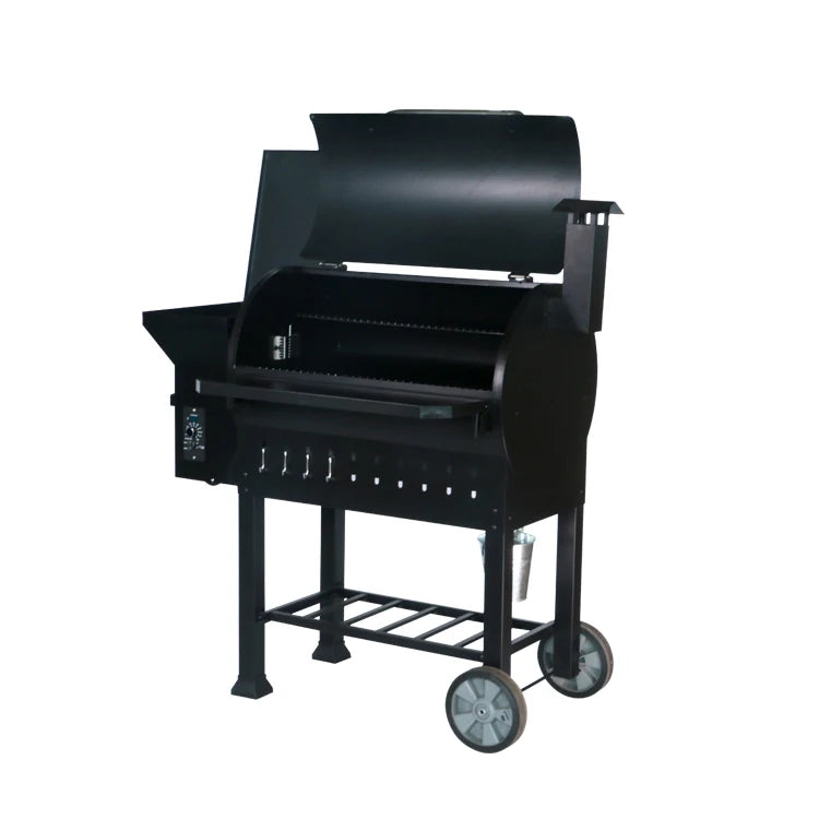 SPCC,black powder coated grill with grilling and smoking big space