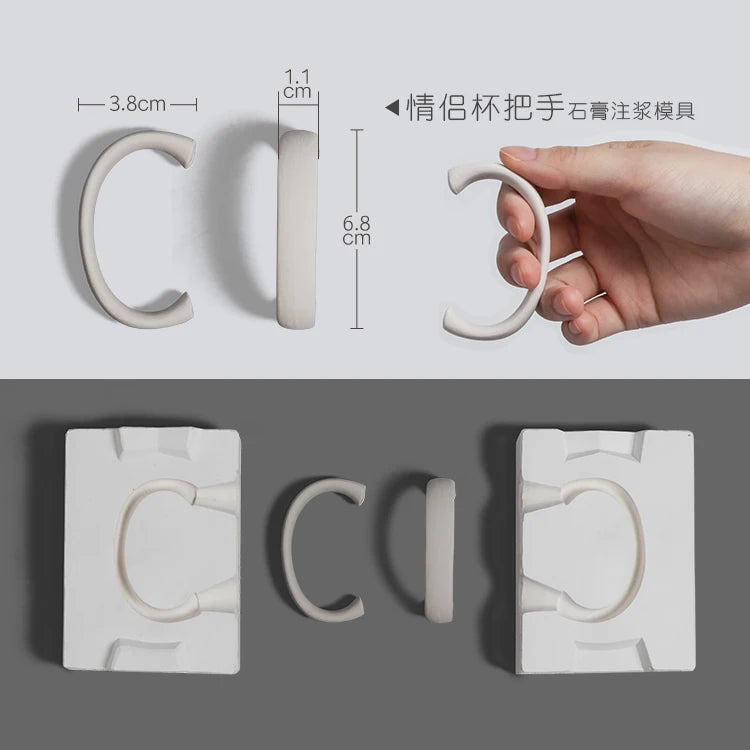 Pottery Clay Ceramic Coffee Cups, Handle Shaper Tools, Plaster Gypsum Mold Moulds, Handmade Craft Supplies, Different Kinds