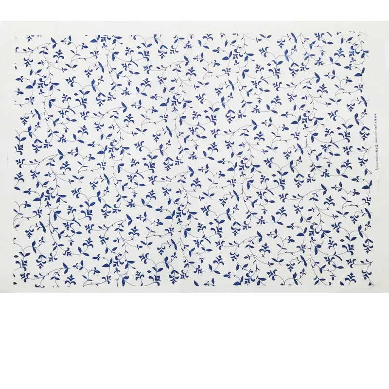 MMOOKA 1PCS New Pottery Ceramics Clay Transfer Paper Glaze Underglaze Flower Paper Jingdezhen Blue and White Porcelain Decal PaperMMOOKA.COM