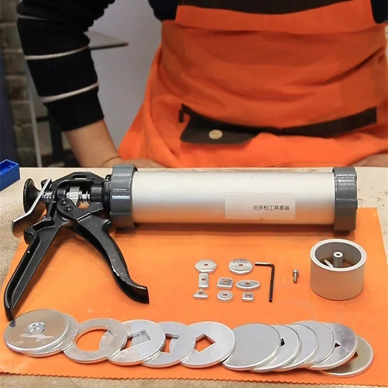 MMOOKA MMOOKA Pottery Tools Hollow Mud Stick Extruder Set DIY12 Kinds of Soft Hollow Mud Stick Handheld Mud Squeezing Gun Clay Modeling ToolMMOOKA.COM