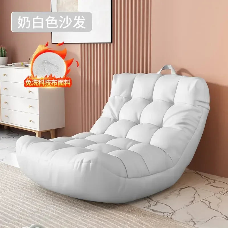 MMOOKA Lazy Sofa Bedroom Balcony Bay Window Tatami Caterpillar Bean Bag Sofa Chair Foldable Floor Adjustable Lounge Sofa