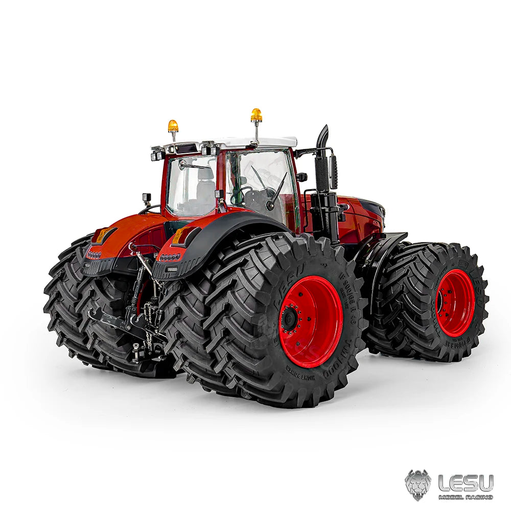 ANTNX Upgraded Lesu 1050 RC Tractor Metal 1/14 Hydraulic 4*4 Doubled Wheel Sound Light System Smoking Simulation Farm Truck Toy Model ANTNX.COM