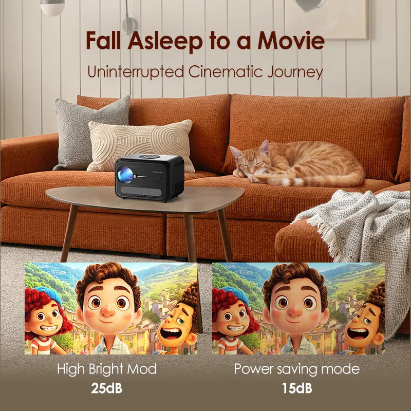 ANTNX CAIWEI A6G Android 14 UHD 4K Projector 1080P Google Certified Smart TV WiFi 6 Auto Focus Home Cinema Video Projectors for Movies ANTNX.COM