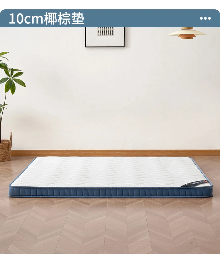 Natural latex coconut palm whole mesh spring for children and elderly spine protection 20cm tatami mattress, anti mite and antib