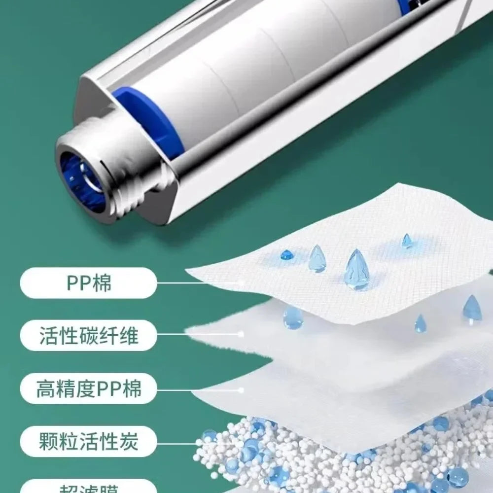 MMOOKA New 13CM Large Panel 3 Modes Shower Head High Pressure Water Massage Shower Head With Filter Element Bathroom Accessories MMOOKA.COM