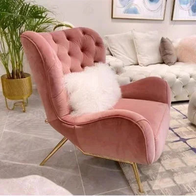 MMOOKA Nordic Accent Living Room Chairs Armchair Lounge Sofa Living Room Chairs Recliner Cadeiras De Jantar Furniture Sets WRXXP