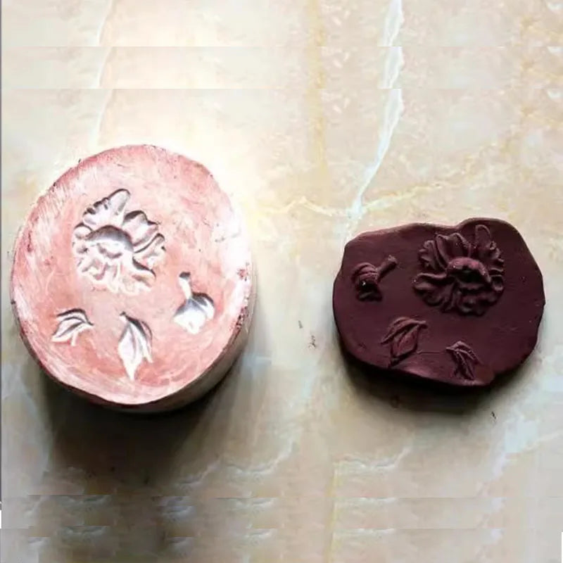 MMOOKA MMOOKA Differents Kinds of Flower Bamboo Pattern Molds For Handmade DIY Pottery Ceramic Porcelain Gypsum Moulds Art ToolsMMOOKA.COM