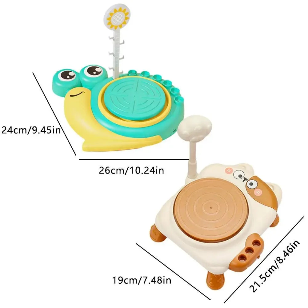 MMOOKA MMOOKA Kids Pottery Wheel Cartoon Animal Pottery Wheels Kids Craft Toys Modeling Clay Included Creative Pottery For Boys Girls KidsMMOOKA.COM