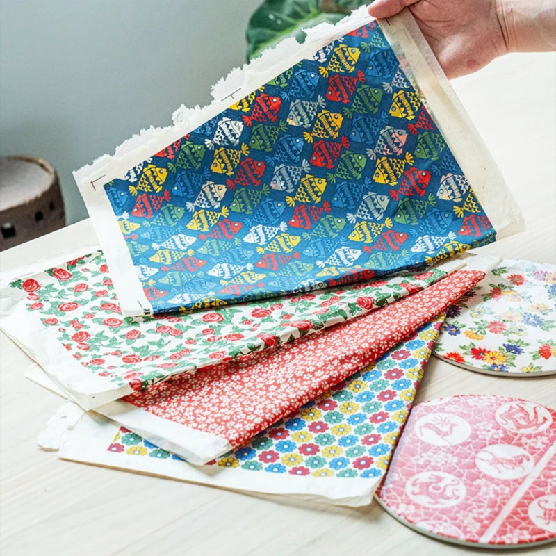 MMOOKA MMOOKA 1PC Pottery Ceramic Clay Transfer Paper Underglaze Flower Paper High Temperature Jingdezhen Traditional Decal Coloring ToolMMOOKA.COM