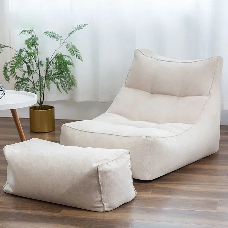 MMOOKA Lazy Sofa Bedroom Balcony Bay Window Tatami Caterpillar Bean Bag Sofa Chair Foldable Floor Adjustable Lounge Sofa