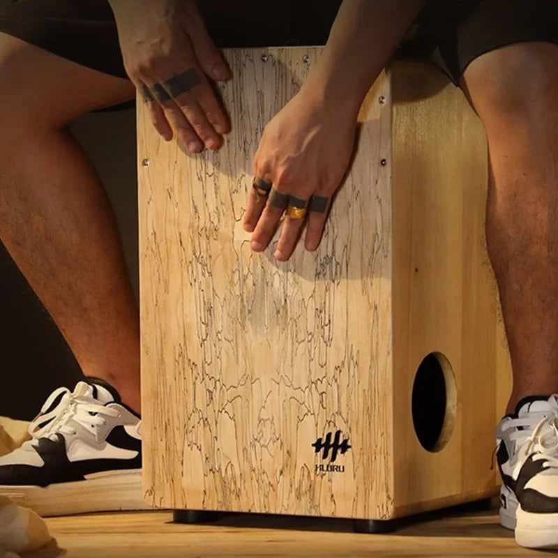 ANTNX Solid Wood Cajon Box Drum Professional Hand Drums Portable Beginner Tambourine Meditation Sounds Fantastic Musical Instrument ANTNX.COM
