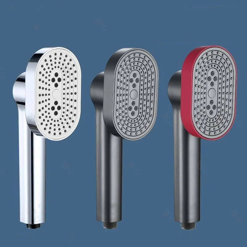 MMOOKA Rotatable Plastic Bathroom Accessories Water Handheld High Pressure Shower Head Pressurized Massage Home Universal Bath Chrome MMOOKA.COM