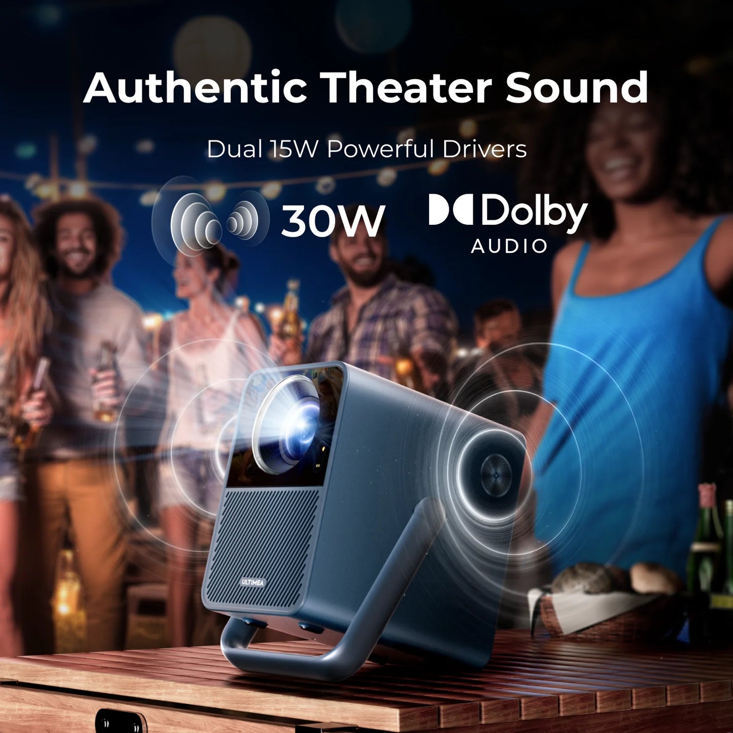 ANTNX ULTIMEA Poseidon E40 Full HD 1080P Projector 4k for Movies Android TV 11.0 with Netflix, 4K Decoding, Dolby Audio, Home Theater ANTNX.COM