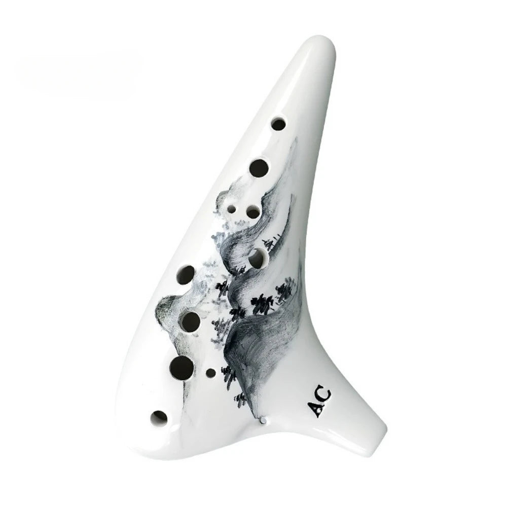 Legend Ocarina 12 Hole Alto C Tone Relief Sculpture Ceramics Ocarinas Professional Musical Instruments Offers Beginner Accessory