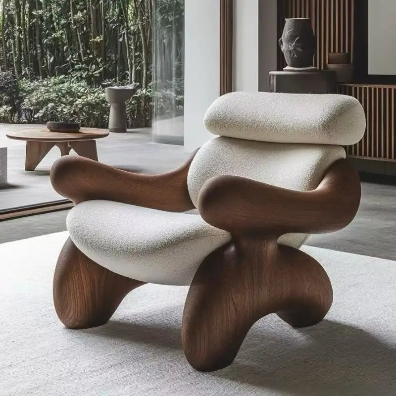 ANTNX Makeup Designer Living Room Chairs Luxury Modern Wooden Reading Living Room Chairs Ergonomic Dresser Sillon Postmodern Furniture ANTNX.COM