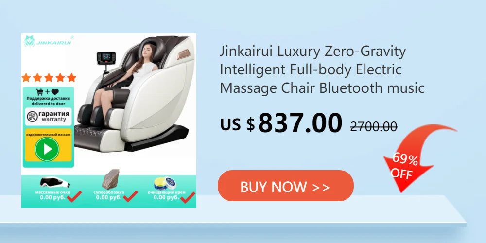 Analog Crocodile Skin Japan Luxury Electric 3D Zero Gravity Thai Stretch Smart Hip Airbag Calf Roller Body Massage Chair Factory