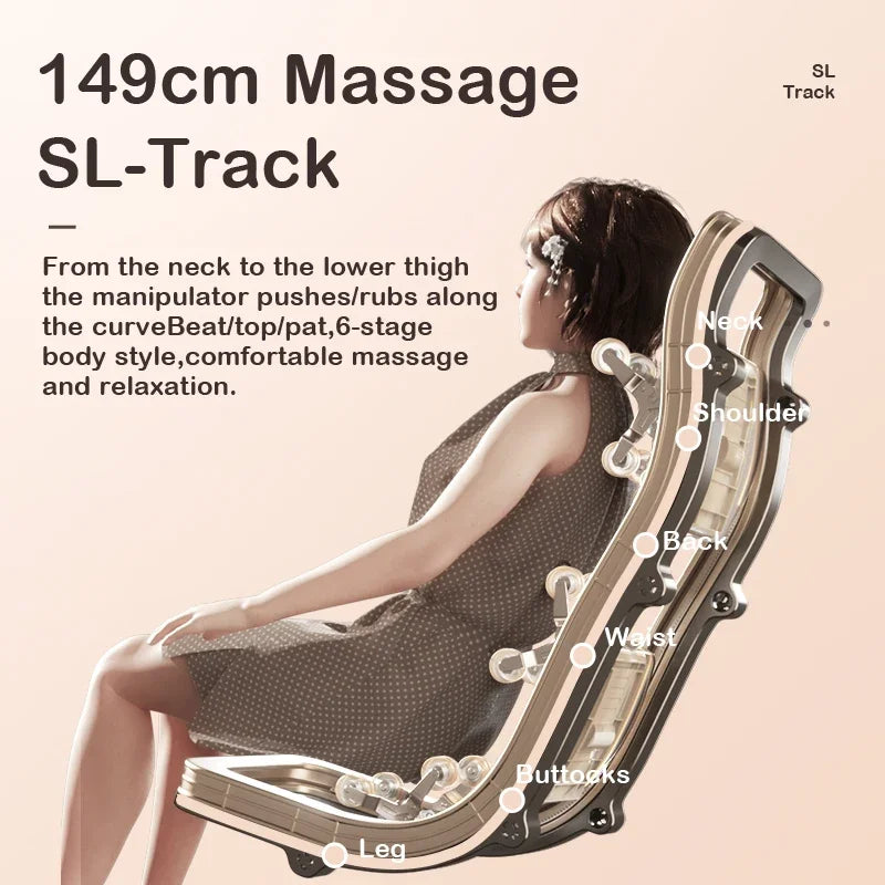 MMOOKA New Model Home Office Furniture Electric Heating Kneading Cheaper Price Luxury Zero Gravity Recliner Massage ChairSL-Track Whole