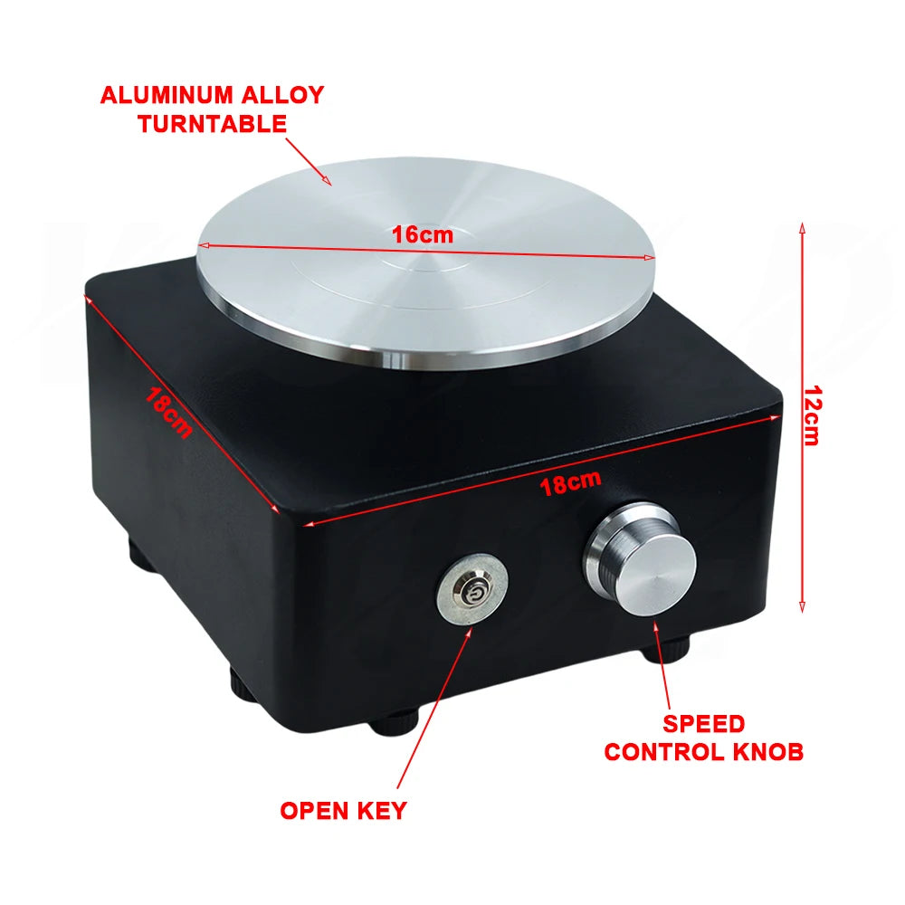 MMOOKA MMOOKA Rechargeable Electric Pottery Wheel Machine For Art Crafts Ceramics Clay Pottery Tools MINI Pottery Turntable 0-160RPM 2000MAMMOOKA.COM