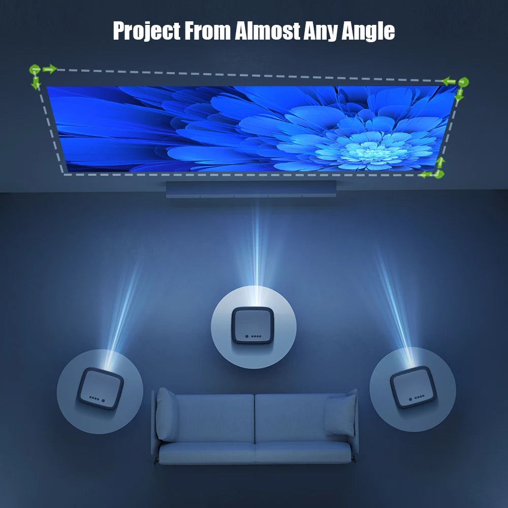 ANTNX BYINTEK X25 Full HD Projector 1080P 4K Video 900Ansi Auto Focus WiFi Smart Android 9.0 LCD LED Video Home Theater Projectors ANTNX.COM