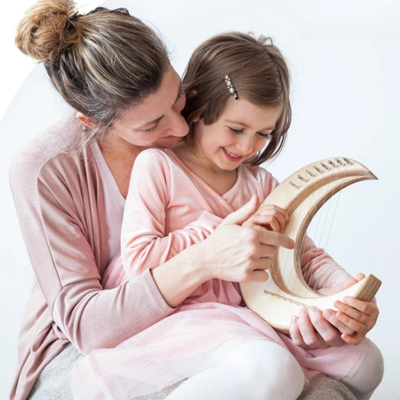Portable Harp 15-string Lyre Beginner 10-string Lyre Small Harp Unique Art Design Chinese Musical Stringed Instruments