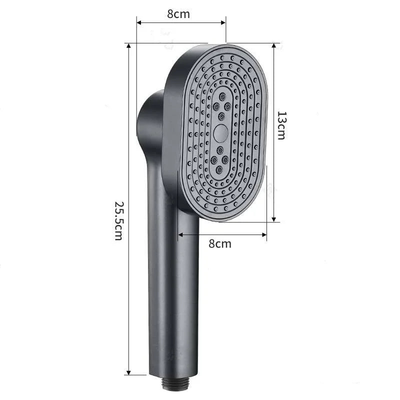 MMOOKA Rotatable Plastic Bathroom Accessories Water Handheld High Pressure Shower Head Pressurized Massage Home Universal Bath Chrome MMOOKA.COM