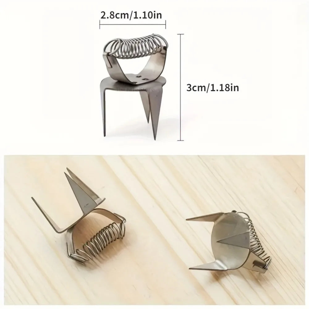 MMOOKA MMOOKA 2pcs Pottery Glaze Tool, Fingertip Dip Glaze Clip, Stainless Steel Glaze Clip, DIY Teacup ClipMMOOKA.COM