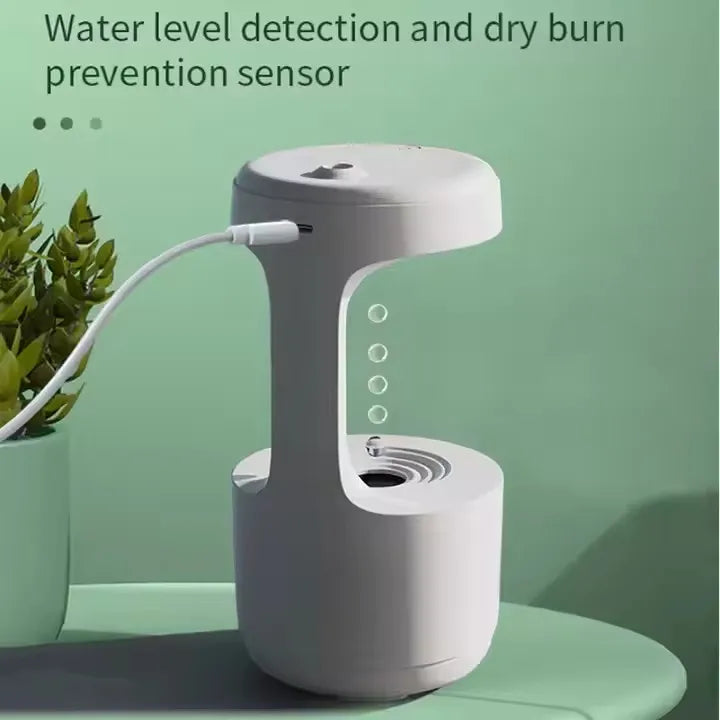 MMOOKA 2025 Latest Household Anti Gravity air Humidifier Ultrasonic Quiet Atmosphere Light Aromatherapy Machine Humidifier Dropshipping