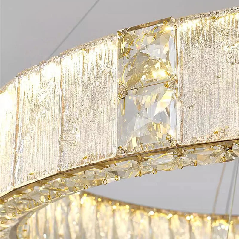 Modern home decoration crystal chandelier, stair Pendant lamp, living room Pendant lights, interior lighting