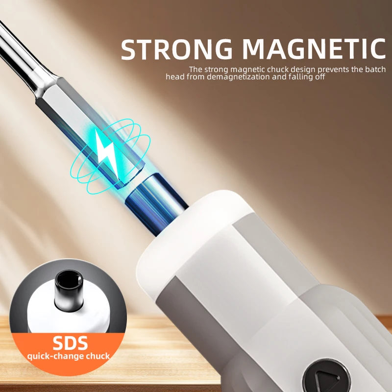 DELI Electric Screwdriver Set Home Cordless Electric Dril USB Rechargeable Multi-function Disassembly Torque Repair Tools Kit