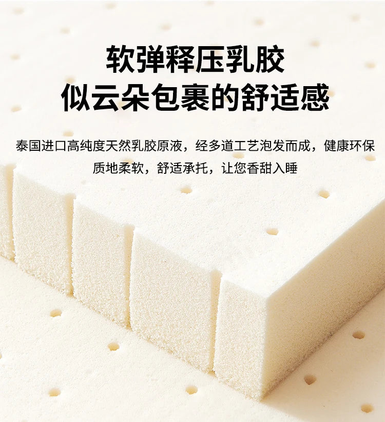 Natural latex coconut palm whole mesh spring for children and elderly spine protection 20cm tatami mattress, anti mite and antib