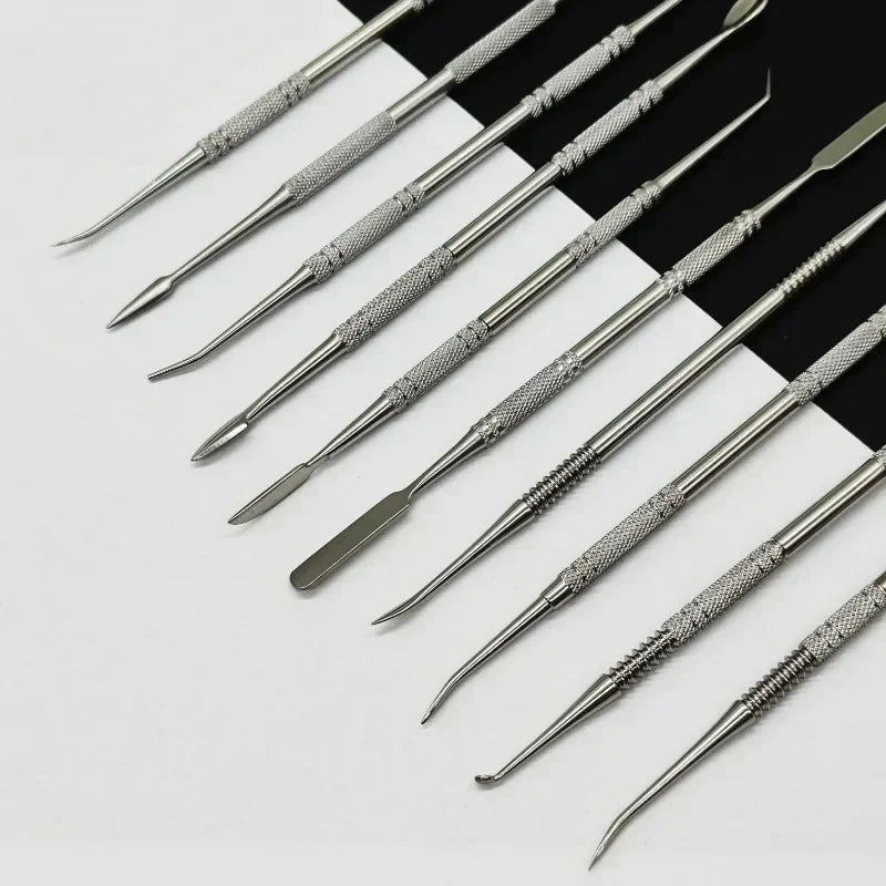 MMOOKA MMOOKA 10Pcs/Set Stainless Steel Soft Clay Tools Polymer Sculpting Smoothing Wax Pottery Ceramic Modeling Carved Tools AccessoriesMMOOKA.COM