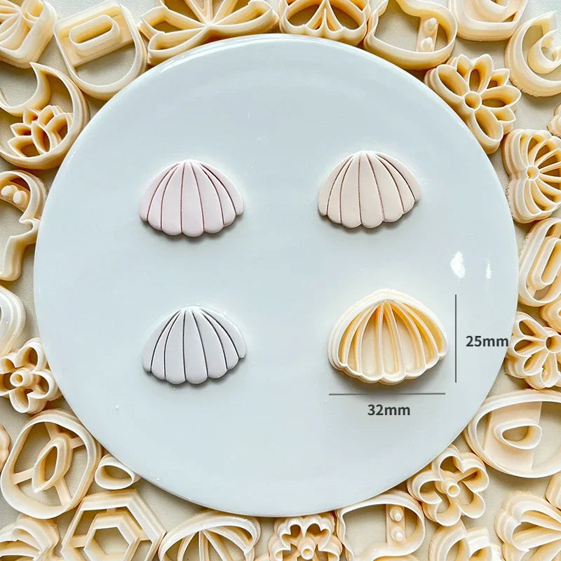 MMOOKA MMOOKA Flower Soft Pottery Earrings Polymer Clay Cutter Hollow Geometric Pattern Mold DIY Ceramic Earrings Jewelry Pendants Clay ToolsMMOOKA.COM