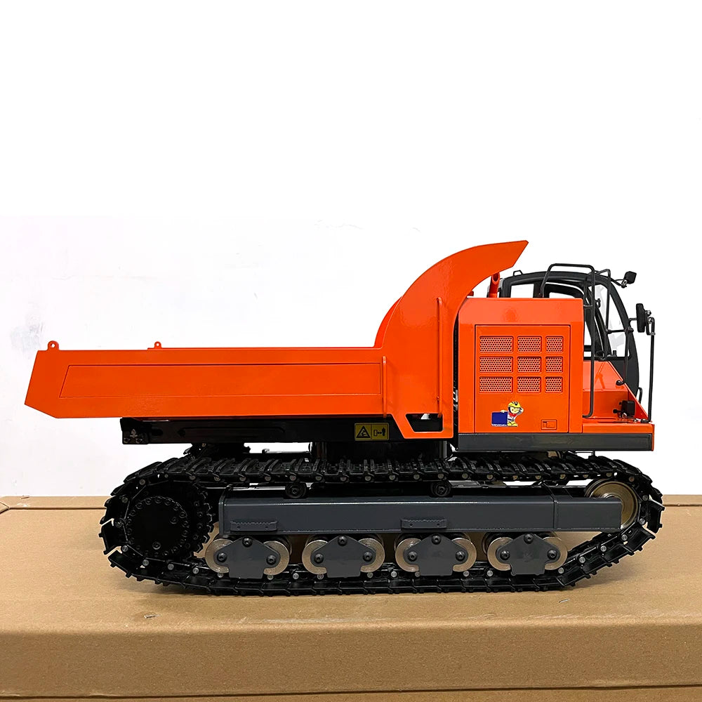 ANTNX EG110R 1/12 Hydraulic RC Dump Truck Metal Tracked Truck Transporter RTR with Light System Boy RC Car Model Toy ANTNX.COM