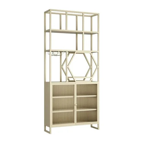 Screen partition simple modern luxury living room Changhong glass shelf wine cabinet shoe cabinet