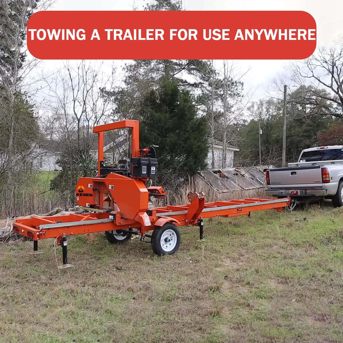 ANTNX Factory Sale Wood Working Machinery Big Log Portable Diesel Horizontal Wood Cutting Band Sawmill Machine ANTNX.COM