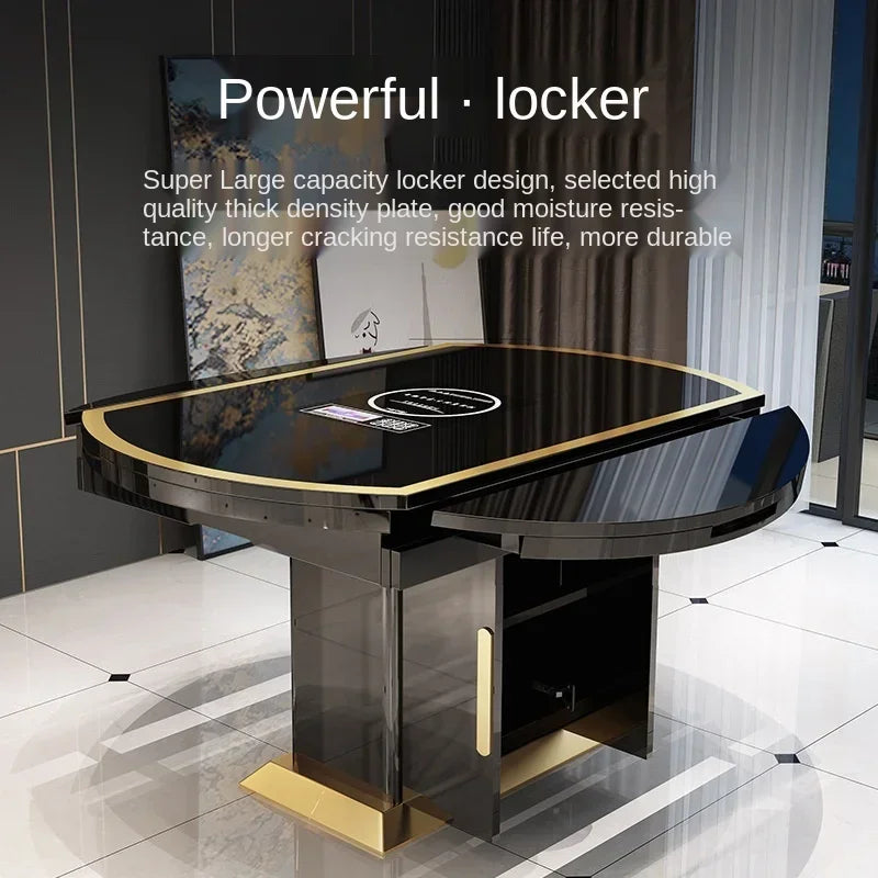 MMOOKA Folding with induction cooker dining table chair combination with turntable telescopic rotating size variable round table